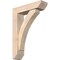 Ekena Millwork Thorton Slat Smooth Bracket w/ Offset Brace, Douglas Fir, 5 1/2"W x 20"D x 28"H BKT0604X20X28THR06SDF - alternate 1